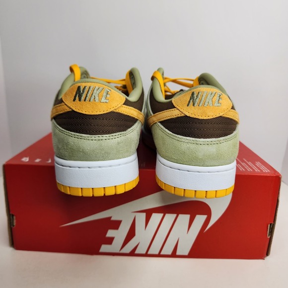 nike dunk low dusty olive pro gold
